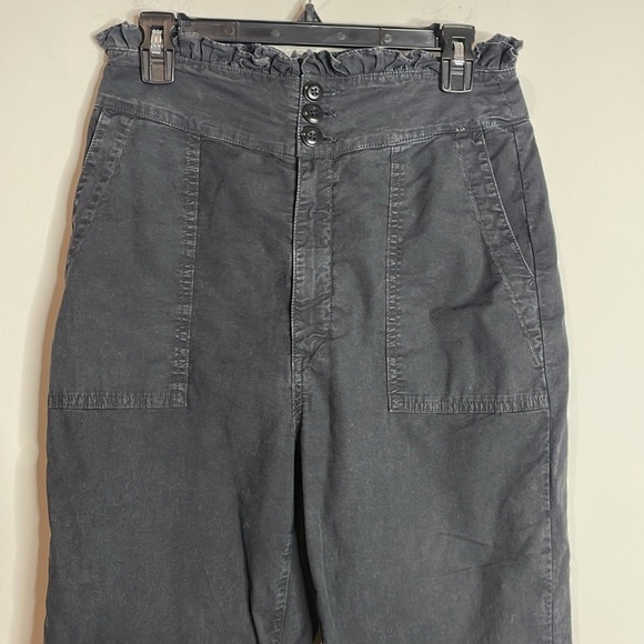 The Great. | Washed Black Ruffle Armies Cropped Pants Size 28 - Picture 3 of 9